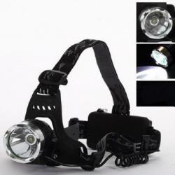 Lampe Frontale Rechargeable + Eclairage de Vélo LED CREE XM-L T6 Ultra Puissante