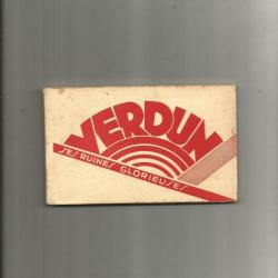 Verdun ses ruines glorieuses.  1914-1918. carnet de 15 cpa , 9 x 15 cm ,