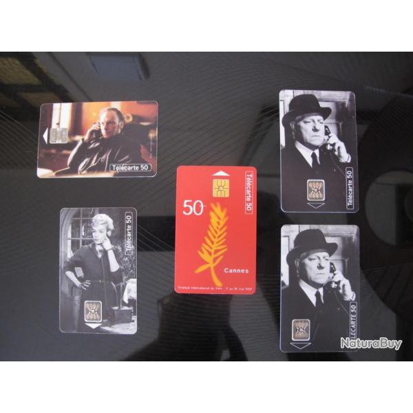 Lot 5 Tlcartes Tlphone et Cinma / Festival Cannes 97