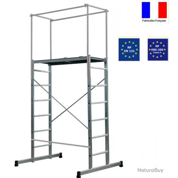 Echafaudage aluminium C: 150 Kg Hauteur 4.1m Escalux