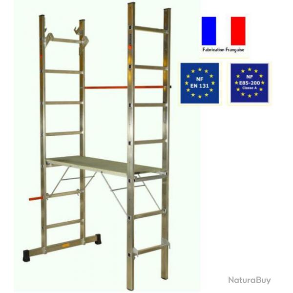 Echafaudage Echelle Aluminium 6 fonctions en 1 C: 150 Kg HEXALUX 90 Escalux