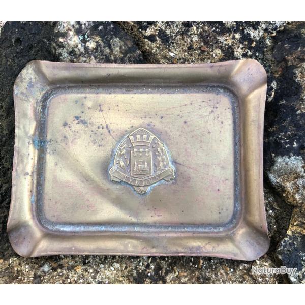 artisanat de tranche  - cendrier  VERDUN  -TRENCH ART WW1 poilu