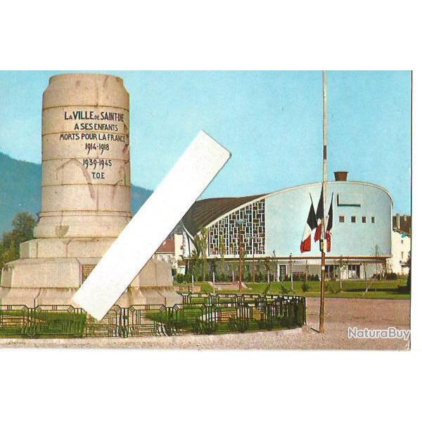 saint-di cpm , monument aux morts  carte moderne couleur . guerre 1914-1918 , 1939-1945 , toe