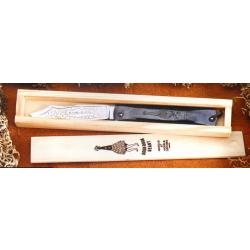 DOUK DOUK GÉANT 14cm 26cm ouvert GRATUIT Couteau à votre Prénom + coffret bois