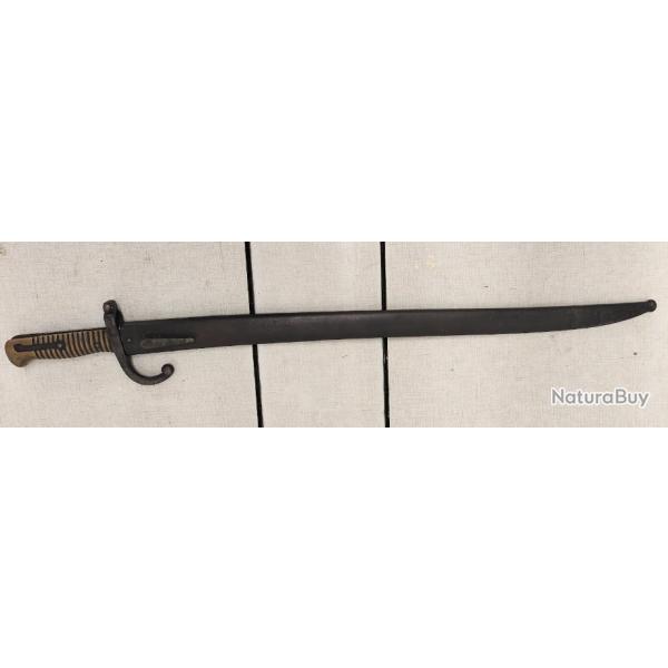 Sabre-baonnette Chassepot Mod 1866 de prise allemande 1guerre