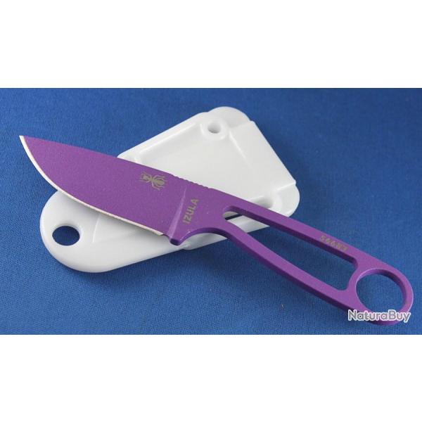 Couteau ESEE IZULA Purple Acier Carbone 1095 Etui Rigide Molded Made In USA ESIPURP