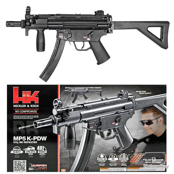 Rplique Pistolet mitrailleur MP5 K PDW  Heckler & Koch  UMAREX    / Cal 4.5  Billes acier