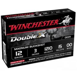 Chasser avec Cartouches Chevrotine Winchester Double-XX  Magnum Buckshot Cal 12 . 15 Grains