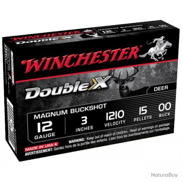 Chasser avec Cartouches Chevrotine Winchester Double-XX  Magnum Buckshot Cal 12 . 15 Grains