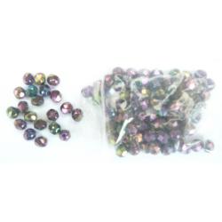 100  perles à facette effet nacre de 6 mm  pour montage ligne peche en mer