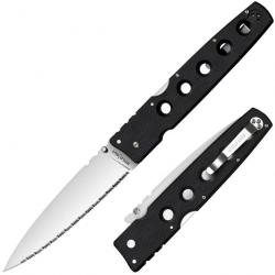 Couteau Cold Steel Hold Out Serrated Edge Acier S35VN Serr Manche G-10 Tri-Ad Lock CS11G6S