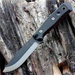 Couteau de Survie Tops B.O.B. Hunter Brothers of Bushcraft 1095 Made USA Manche G-10 TPBROSBLK10