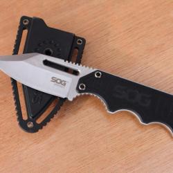 Couteau Sog Instinct Mini G10 Handle Lame Acier 5Cr15MoV Etui Nylon Rigide SOGNB1002CP