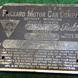 plaque  de  vehicule   u s   etat  major   1944  cliper