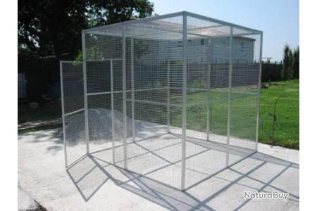 Volière de jardin 2x2x2m cage oiseau voliere ALU GEANTE cielterre-commerce - oiseaux et volières (8206929)