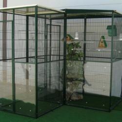 Volière de jardin 3m² + 1m² cage oiseau voliere perruche voliere inseparable canari XXL 13O
