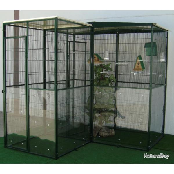 Volire de jardin 3m + 1m cage oiseau voliere perruche voliere inseparable canari XXL 13O