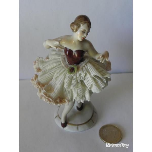 antique figurine ballerine en porcelaine dresden
