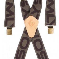 Bretelle avec clips d'attaches marron SOMLYS