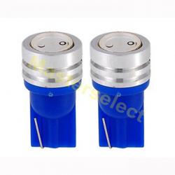 2 x Ampoule T10 1 SMD CREE Led lampe Ultra-Bleu Voiture Scooter  Pas Cher