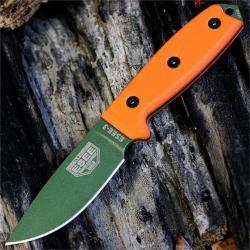 Couteau ESEE Model 3 Acier Carbone 1095 Manche Orange G-10 Made USA NO SHEATH ES3PKOOD