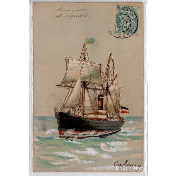 CPA - Marine -souvenir auguste cabourg  N1412