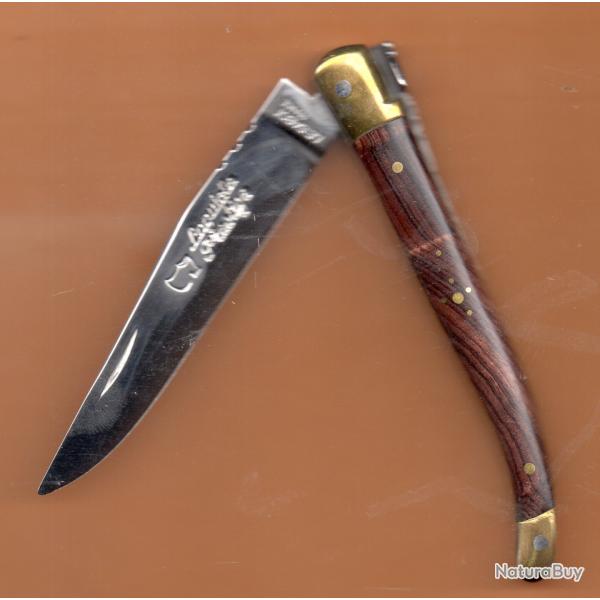 LAGUIOLE BOIS de VIOLETTE 11 Couteau  GRATUIT gravé PRÉNOM