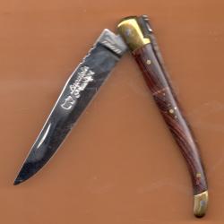 LAGUIOLE BOIS de VIOLETTE 12 Couteau  GRATUIT gravé PRÉNOM