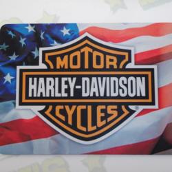 TAPIS  de  SOURIS  pour Ordinateur Modèle « Harley Davidson Drapeau Américain »