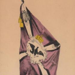 CPA -A la Gloire des Soldats Français. 1er Drapeau bavarois pris par le 10 ème B.CP