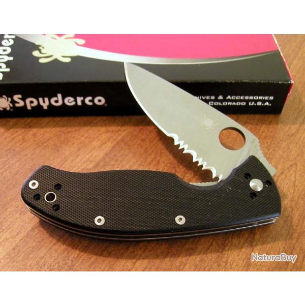 Couteau SPYDERCO SERRATED SC122GPS TENACIOUS