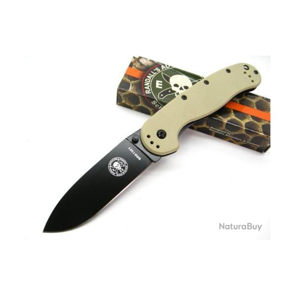 Couteau ESEE Avispa Desert Tan Blade Acier AUS-8 Manche FRN Frame Lock BRK1301DTB