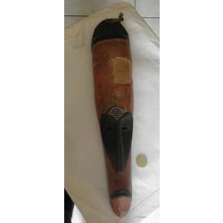 antique masque africain en bois, fait main..1