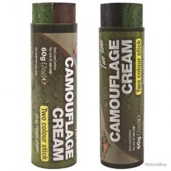 Crème de camouflage Tube 60 gr BCB - Vert / Marron