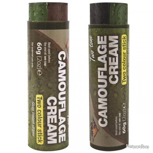 Crme de camouflage Tube 60 gr BCB - Vert / Marron