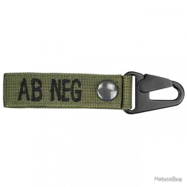 Identifiant Groupe sanguin Key RBG AB Ngatif Bulldog Tactical - Vert olive - AB -