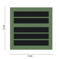 Galon de poitrine Armée de Terre basse visibilité Mil-Sepc ID - Vert olive - Lieutenant-Colonel / Co