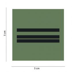 Galon de poitrine Armée de Terre basse visibilité Mil-Sepc ID - Vert olive - Major