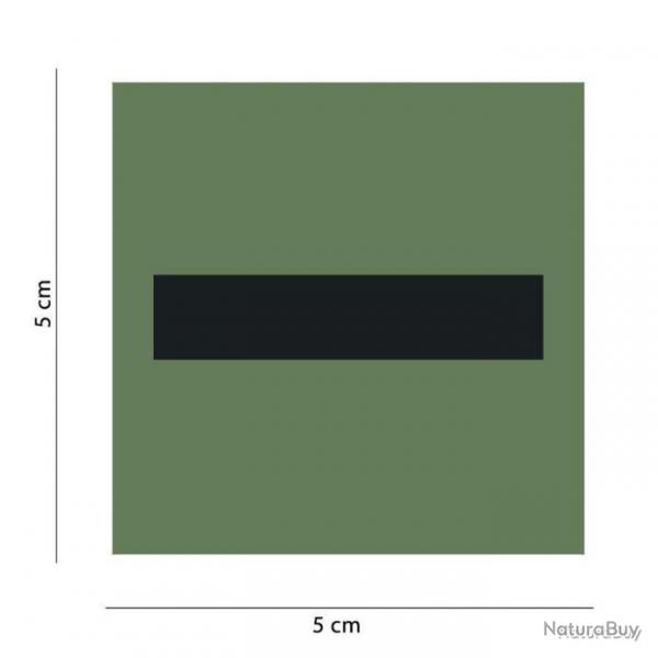 Galon de poitrine Arme de Terre basse visibilit Mil-Sepc ID - Vert olive - Sous-Lieutenant