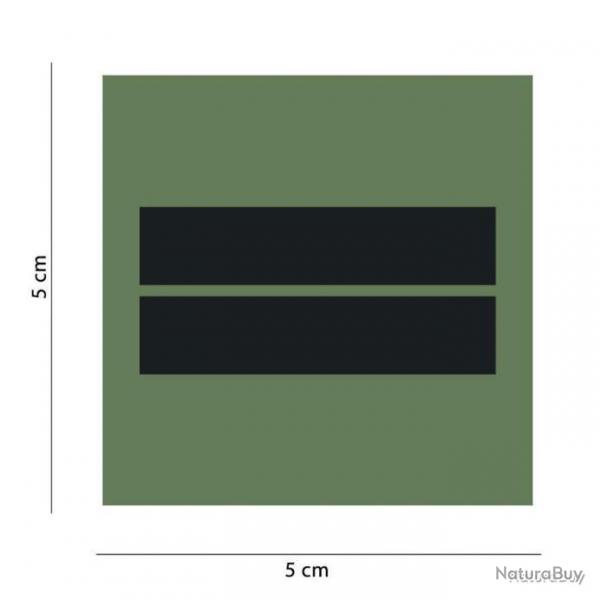 Galon de poitrine Arme de Terre basse visibilit Mil-Sepc ID - Vert olive - Lieutenant