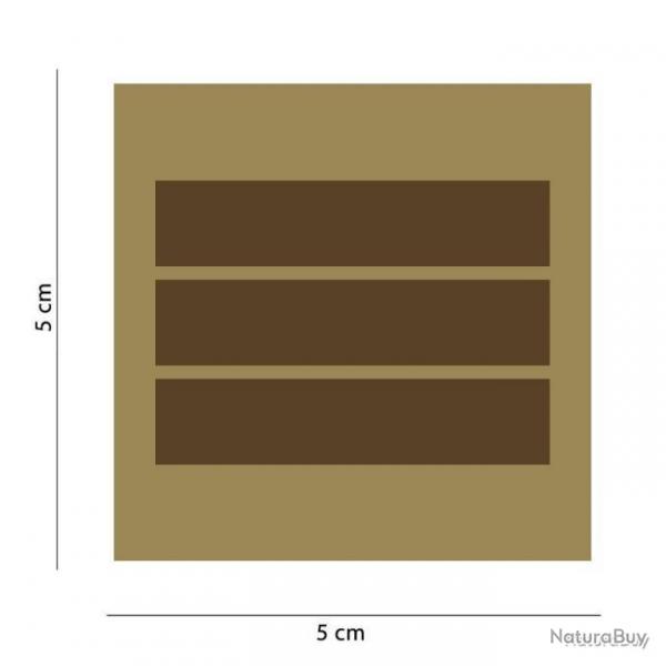 Galon de poitrine Arme de Terre basse visibilit Mil-Sepc ID - Coyote - Capitaine