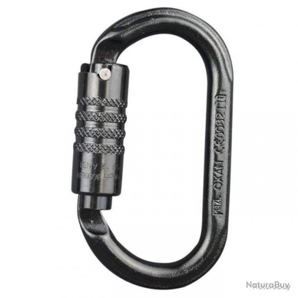 Mousqueton escalade Oxan Triact Lock Petzl - Noir