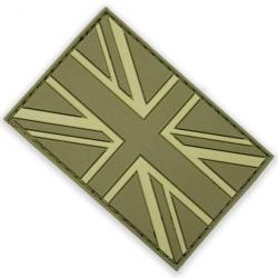 Morale patch Drapeau Britannique Gomme Mil-Spec ID - Vert