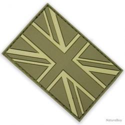 Morale patch Drapeau Britannique Gomme Mil-Spec ID - Vert