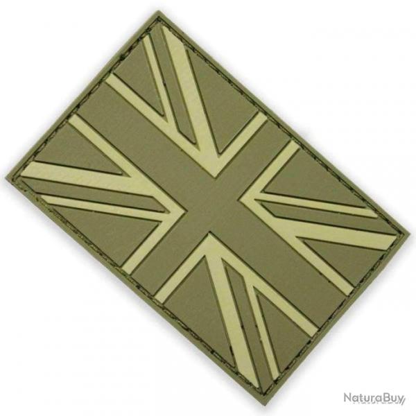 Patch Drapeau Britannique en Gomme Vert