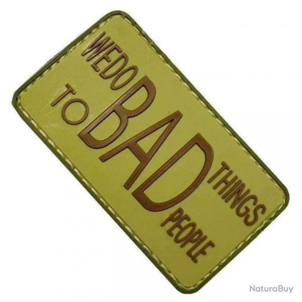 Morale patch We Do Bad Things Mil-Spec ID - Foliage