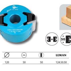 Porte-outils à profiler diam. 120mm al. 50 Ht. 50mm 124.50.50 Leman