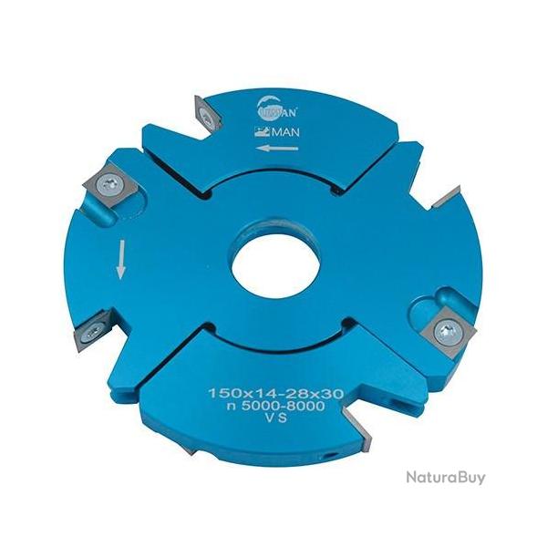 Porte-outils ajustable feuillure et tenon 150x30x Ht.20/39 z4+4 928.150.30.2039 Leman