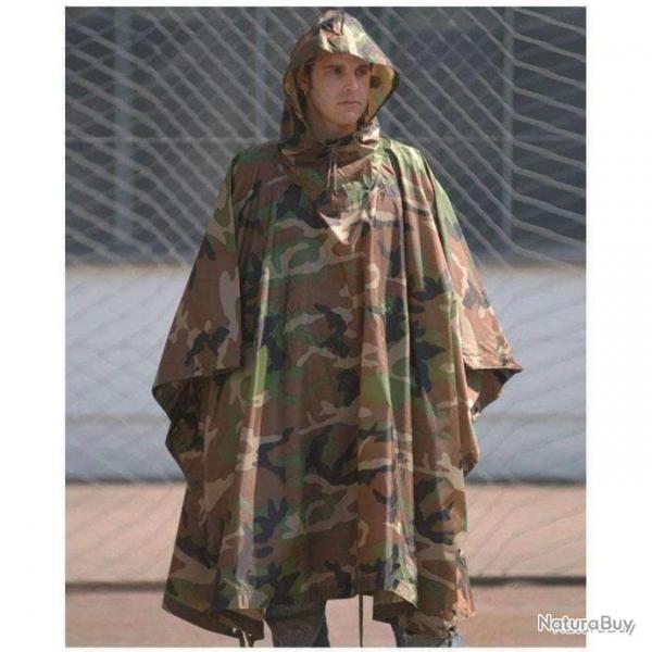 Poncho Mil-Tec US Army MT Woodland