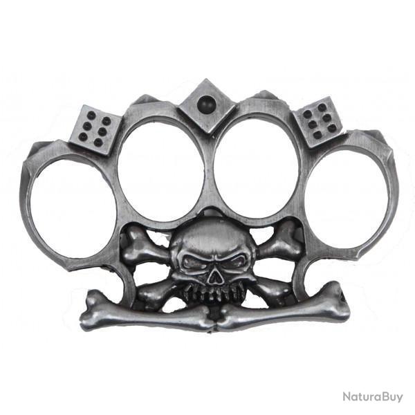 Dfense avec Poing Amricain Pirate Tte de mort, Os et Ds